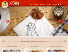Tablet Screenshot of galletas-juanita.com.mx